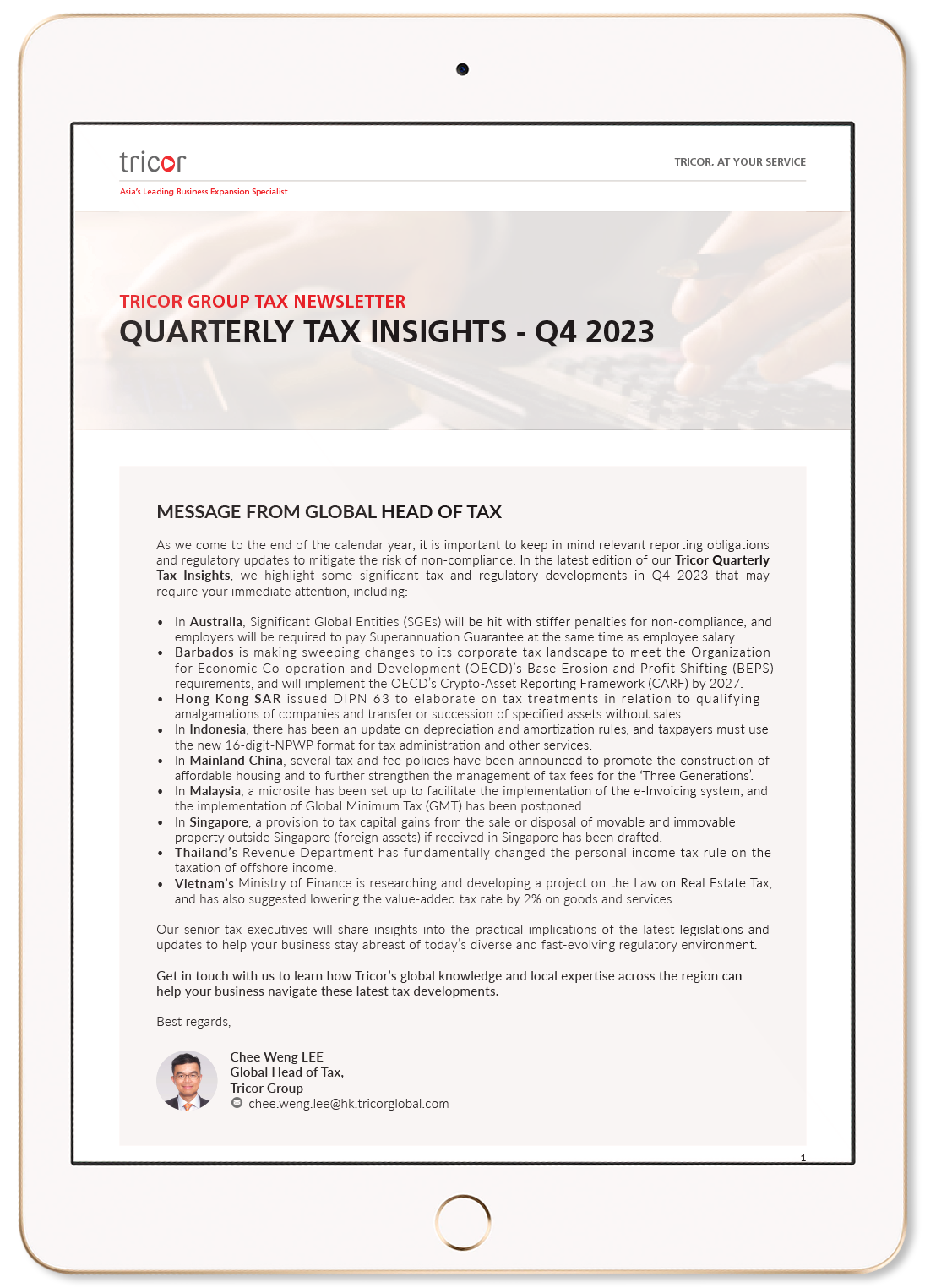 Download A Copy Tricor Quarterly Tax Insights Q4 2023